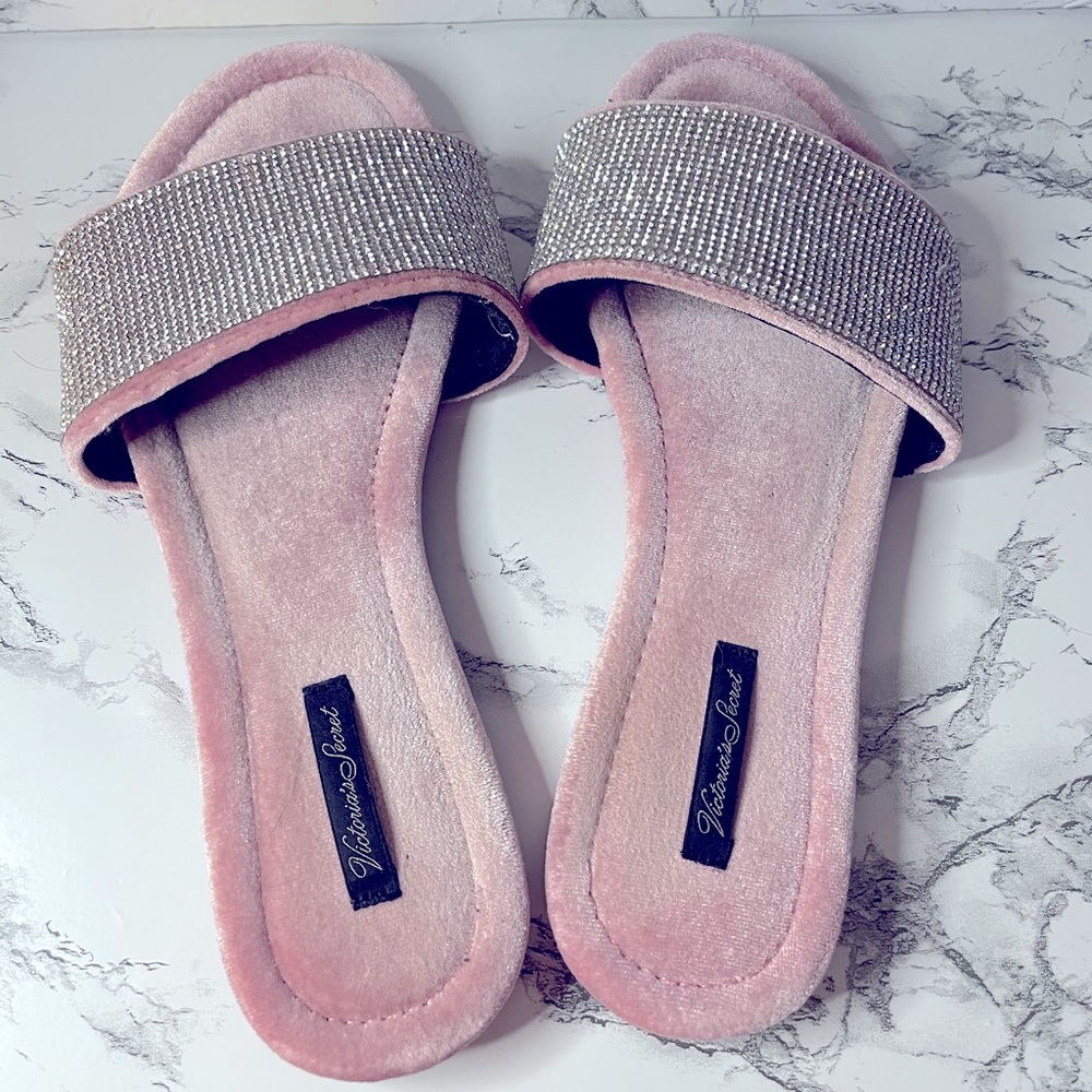 Pink Bling Victoria Secret Slides